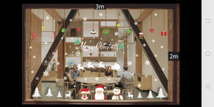 Decal dán tường Trang trí Noel Combo Số 42