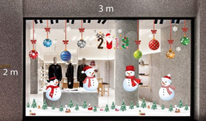 Decal dán tường Decal Trang trí Noel  Combo Số 7 Decal dán tường Decal Trang trí Noel  Combo Số 7