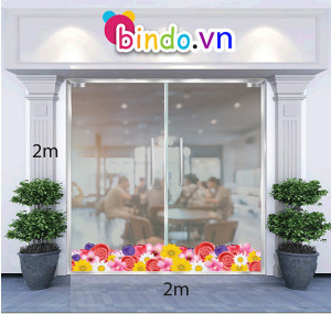 Decal dán tường Trang trí tết chân  hoa mùa xuân Decal dán tường Trang trí tết chân  hoa mùa xuân