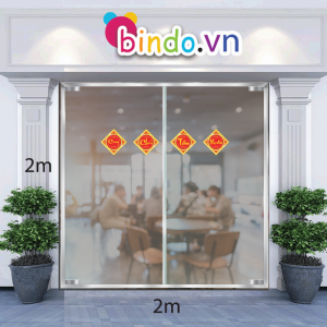 Decal dán tường Trang trí tết liễng xuân số 1 Decal dán tường Trang trí tết liễng xuân số 1