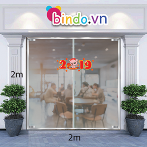 Decal dán tường Trang trí têt số 2019 SỐ 2