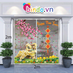 Decal dán tường Trang trí Tết Xuân Combo Số 31 Decal dán tường Trang trí Tết Xuân Combo Số 31