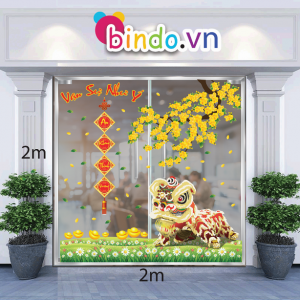 Decal dán tường Trang trí Tết Xuân Combo Số 32 Decal dán tường Trang trí Tết Xuân Combo Số 32