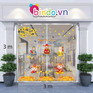 Decal dán tường Trang trí Tết Xuân Combo Số 39