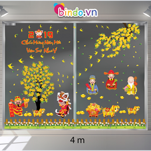 Decal dán tường Tết Xuân Combo Số 52