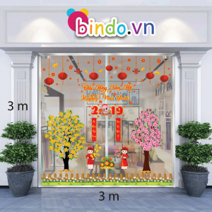 Decal dán tường Tết Xuân Combo Số 59