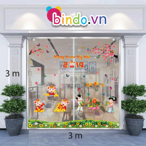 Decal dán tường Tết Xuân Combo Số 64