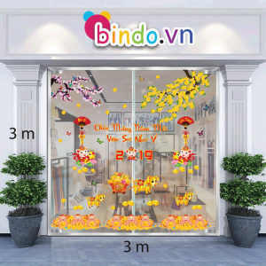 Decal dán tường Tết Xuân Combo Số 69