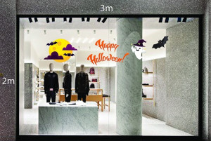Decal dán tường Decal trang trí Halloween số 32