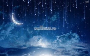 Decal dán tường Tranh Moon cái nhìn thoáng qua của bầu trời đêm Decal dán tường Tranh Moon cái nhìn thoáng qua của bầu trời đêm