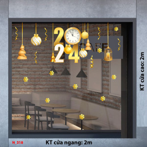 Decal dán tường Decal Noel - noel 2024 Decal dán tường Decal Noel - noel 2024