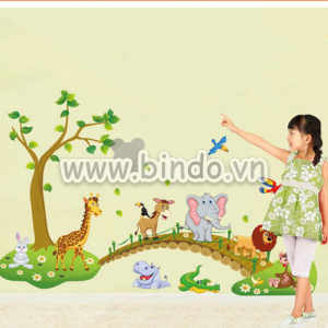 Decal dán tường Decal dán tường vườn thú 10, có sẵn keo, dán tường phòng bé, giá rẻ ở TPHCM Decal dán tường Decal dán tường vườn thú 10, có sẵn keo, dán tường phòng bé, giá rẻ ở TPHCM