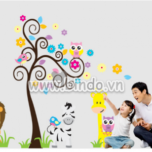 Decal dán tường Vườn thú 3 decal dán tường, lớp học mầm non, chi tiết rời, cao cấp tại TPHCM Decal dán tường Vườn thú 3 decal dán tường, lớp học mầm non, chi tiết rời, cao cấp tại TPHCM