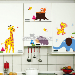 Decal dán tường Decal dán vườn thú 8 hiệu zooyoo, chi tiết rời, dán tường phòng bé, tại TPHCM khổ 2,4 x 0,7 (m) (dài x rộng) Decal dán tường Decal dán vườn thú 8 hiệu zooyoo, chi tiết rời, dán tường phòng bé, tại TPHCM khổ 2,4 x 0,7 (m) (dài x rộng)