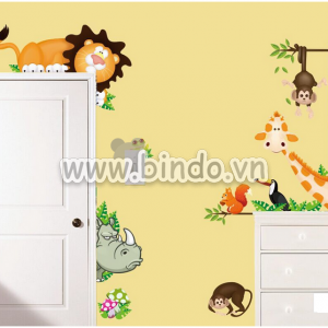 Decal dán tường Decal dán tường vườn thú 9 hiệu zooyoo, kiểu hàn quốc, dán lớp học mầm non, đẹp tại TPHCM Decal dán tường Decal dán tường vườn thú 9 hiệu zooyoo, kiểu hàn quốc, dán lớp học mầm non, đẹp tại TPHCM
