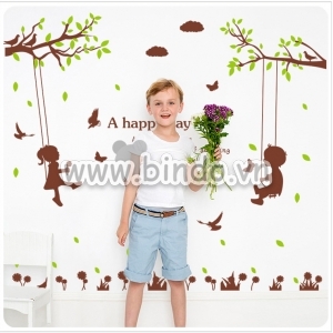 Decal dán tường Decal dán tường xích đu tình yêu 2, kiểu hàn quốc, dán tường sau tivi, tại TPHCM 1,35 x 1,25 (m) (dài x rộng) Decal dán tường Decal dán tường xích đu tình yêu 2, kiểu hàn quốc, dán tường sau tivi, tại TPHCM 1,35 x 1,25 (m) (dài x rộng)