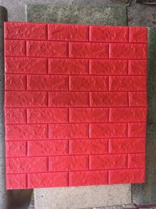 Decal dán tường Xốp dán tường màu đỏ (8mm)
