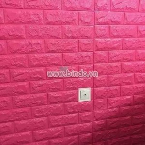 Xốp dán tường màu hồng đậm (8mm)