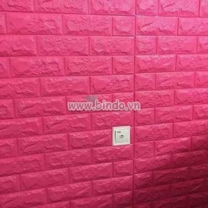 Xốp dán tường màu hồng đậm (8mm) Xốp dán tường màu hồng đậm (8mm)