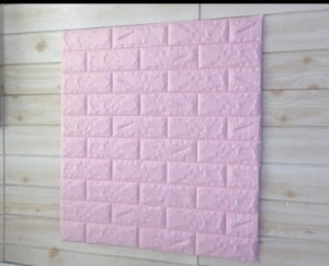 Decal dán tường Xốp dán tường màu tím nhạt 8mm
