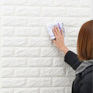 Decal dán tường Xốp dán tường màu trắng dày 4mm (70cm x 77cm)