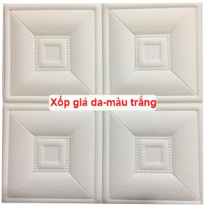 Xốp giả da màu trắng