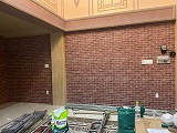 Giấy dán tường giả gạch đỏ mới