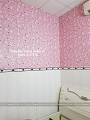 Giấy dán tường Hello Kitty màu hồng