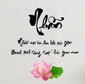 Decal chữ thư pháp
